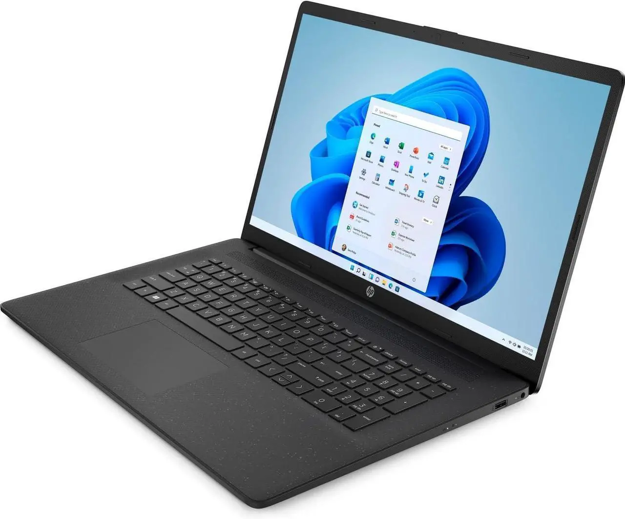 Alt view image 6 of 7 - HP 17t-cn200 Business Laptop 17.3" HD+ Display (Intel i7-1255U, 8GB DDR4, 256GB SSD, Intel Iris Xe, WiFi 5, Webcam, Bluetooth 5.1, Win 11 Home Plus) w/Duex Max DS Monitor