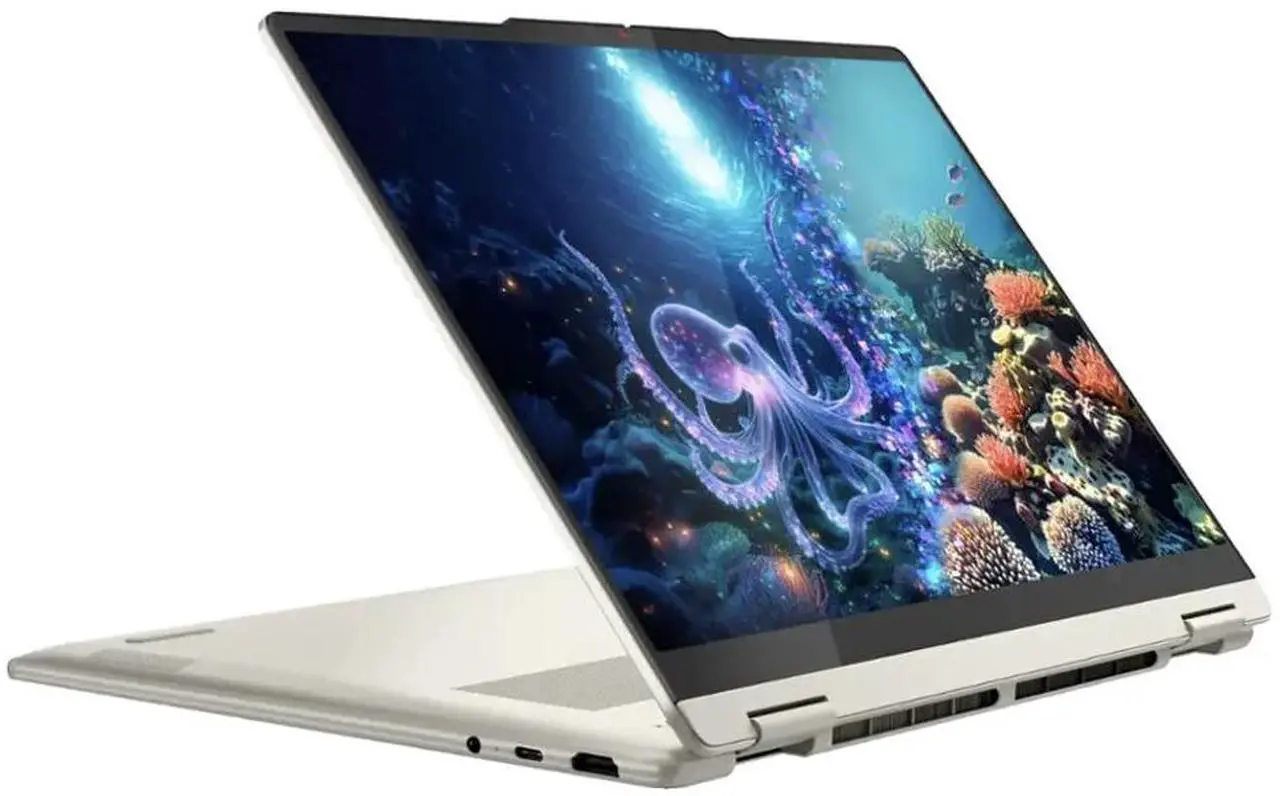 Alt view image 5 of 7 - Lenovo Yoga 7 AI Powered 2-in-1 Laptop 14.0" Touchscreen OLED WUXGA Display (AMD Ryzen AI 7 350, 16GB LPDDR5X, 1TB SSD, Backlit KB, Fingerprint, WiFi 7, Webcam, Bluetooth 5.4, Win 11 Home)