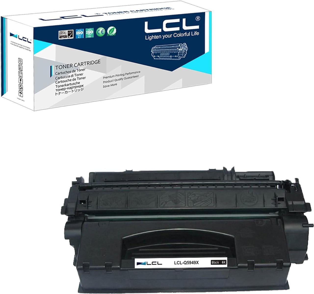 LCL Compatible for HP 49X Q5949X 6000 Pages (1-Pack, Black) Toner Cartridge for HP Laserjet 1320 1320N 1320TN 3390MFP 3392MFP