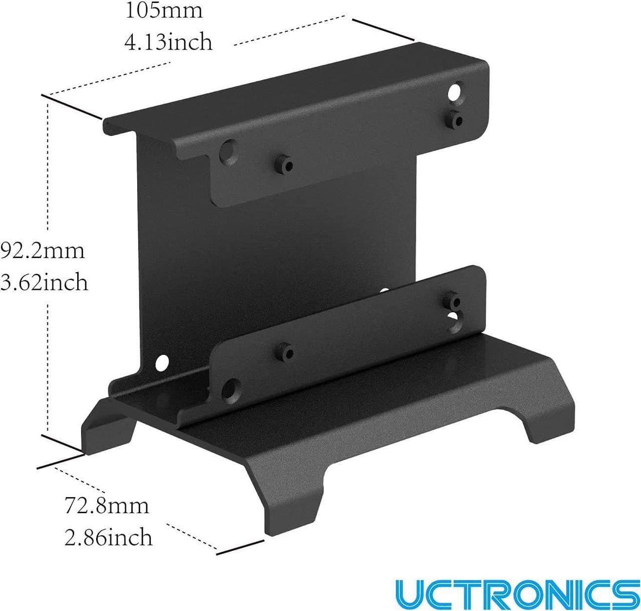 Alt view image 2 of 6 - UCTRONICS for Raspberry Pi SSD Case, Pi NAS Metal Vertical Stand for Dual 2.5 SSDs and Pi 5, 4, 3B/3B+ and Other B Models