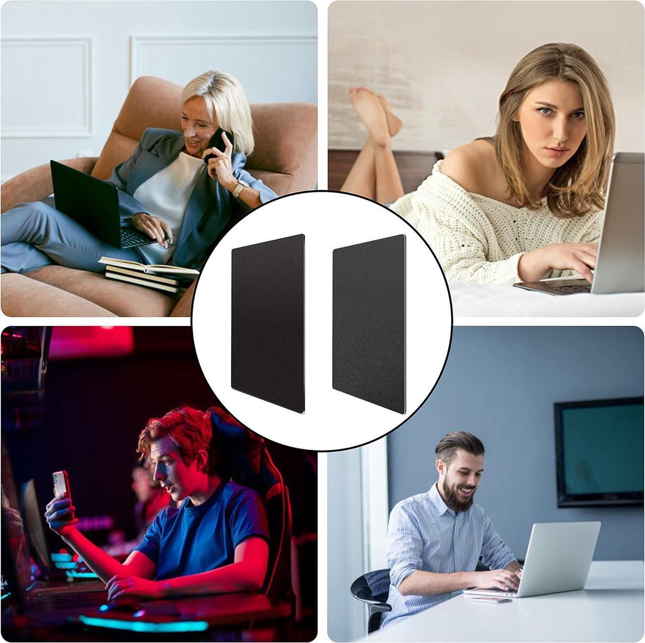 Alt view image 6 of 6 - Metal Aluminum Mouse Pad Office and Gaming Thin Hard Mouse Mat Double Sided Waterproof Fast and Accurate Control Mousepad for Laptop Computer and PC 9.45 X 7.87 Inch Black