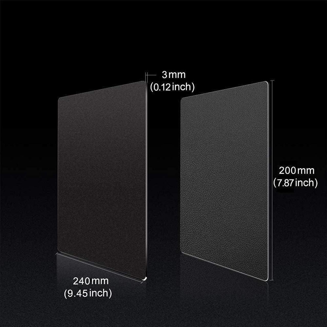 Alt view image 5 of 6 - Metal Aluminum Mouse Pad Office and Gaming Thin Hard Mouse Mat Double Sided Waterproof Fast and Accurate Control Mousepad for Laptop Computer and PC 9.45 X 7.87 Inch Black