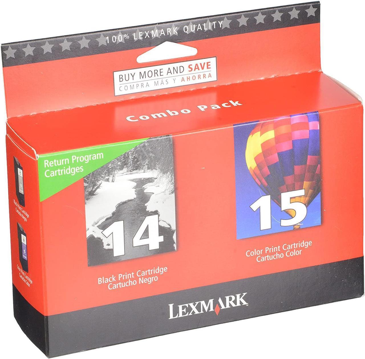 Lexmark 18C2239#14 & #15 Color Return Program Print Cartridges-Black