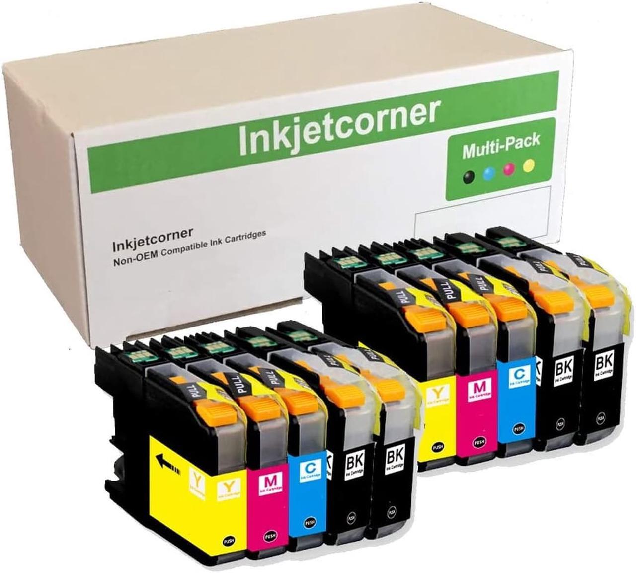 Inkjetcorner Replacement Ink Cartridges with Version 3 chipset for Brother LC203 MFC-J460DW MFC-J480DW MFC-J485DW MFC-J680DW MFC-J880DW MFC-J885DW by Inkjetcorner