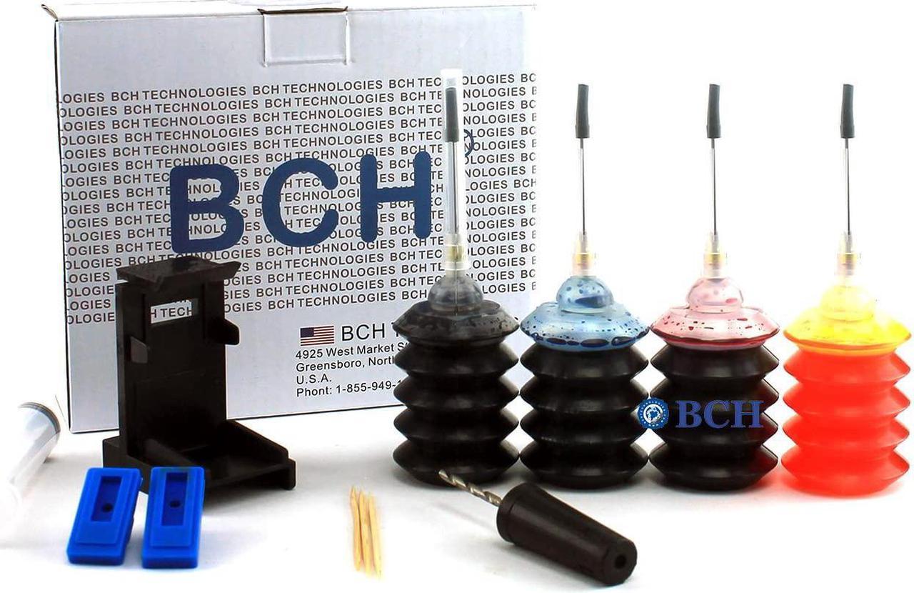 Ink Refill Kit by BCH - for Inkjet Printer Cartridges: 60 61 62 63 64 65 901 902 & More -