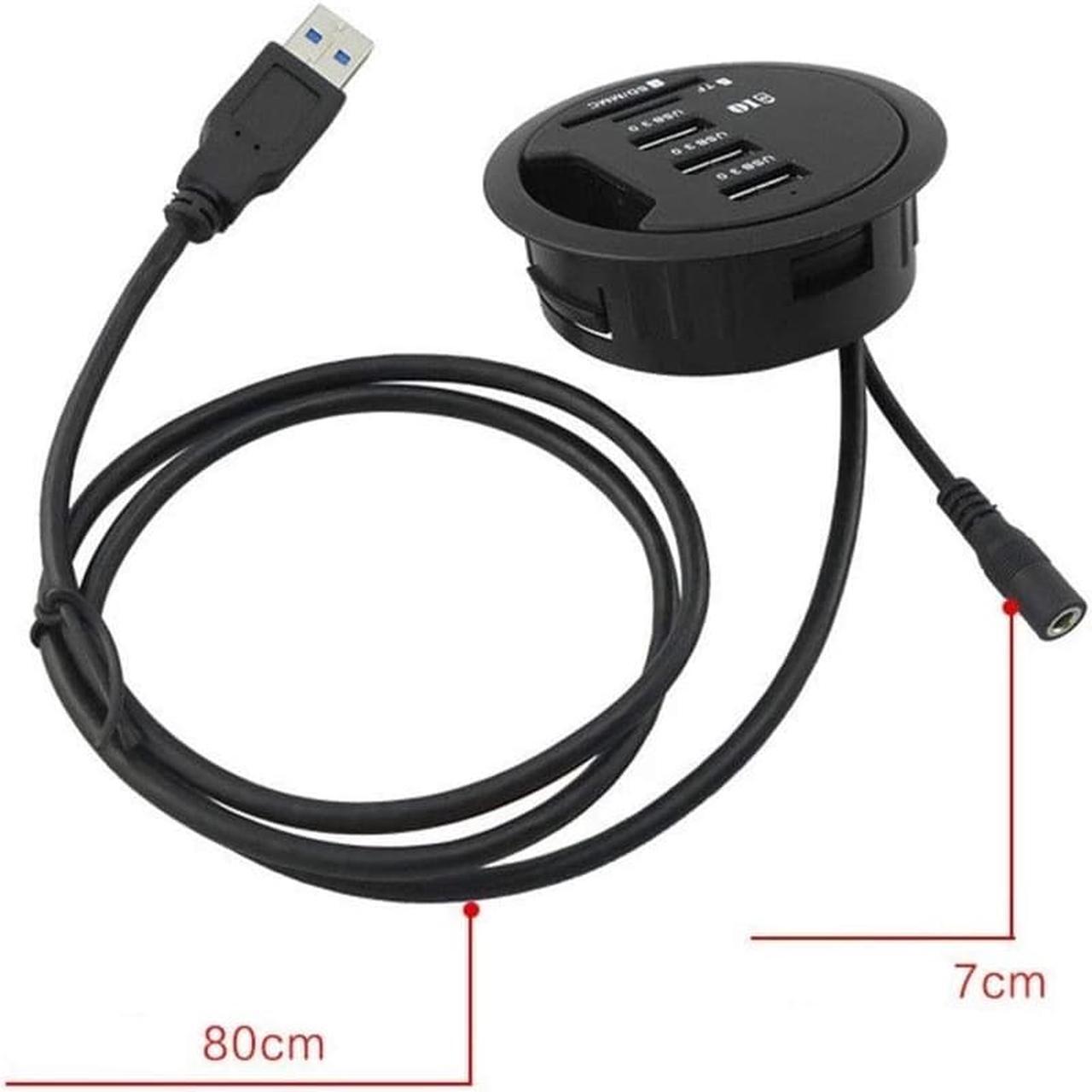 Alt view image 3 of 7 - Dual Monitor Dock Compatible with Thunderbolt USB C Hub Type-C to 4 Port USB Hub Support Extended SD TF MMC Card Reader Compatible for Flash Drive Notebook PC and More