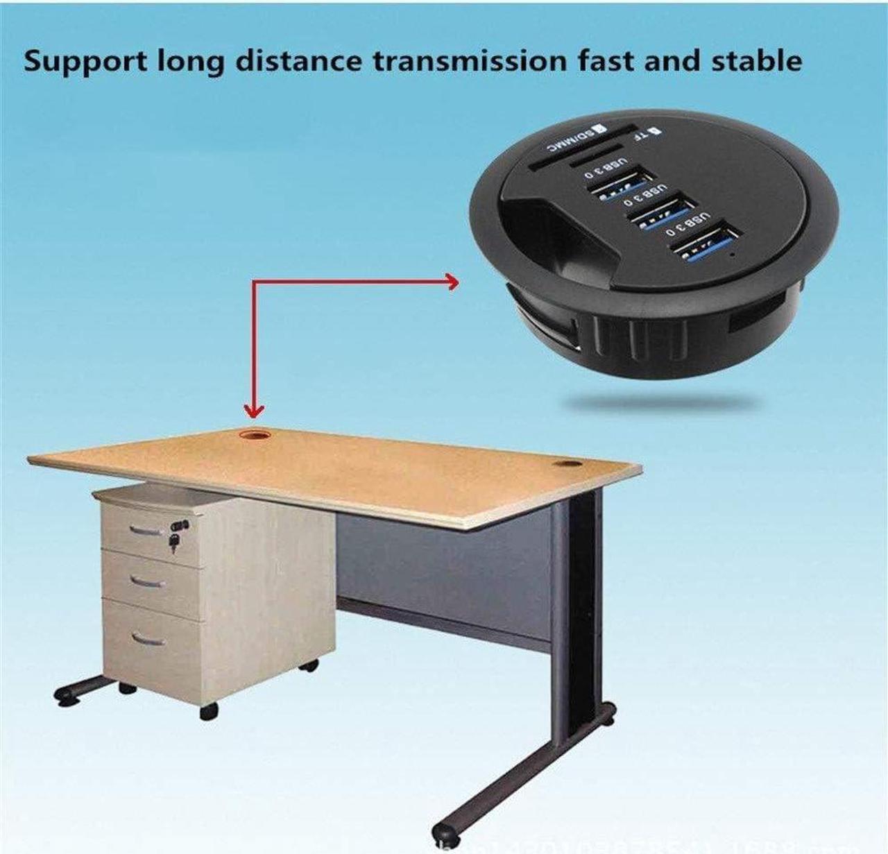 Alt view image 6 of 7 - Dual Monitor Dock Compatible with Thunderbolt USB C Hub Type-C to 4 Port USB Hub Support Extended SD TF MMC Card Reader Compatible for Flash Drive Notebook PC and More