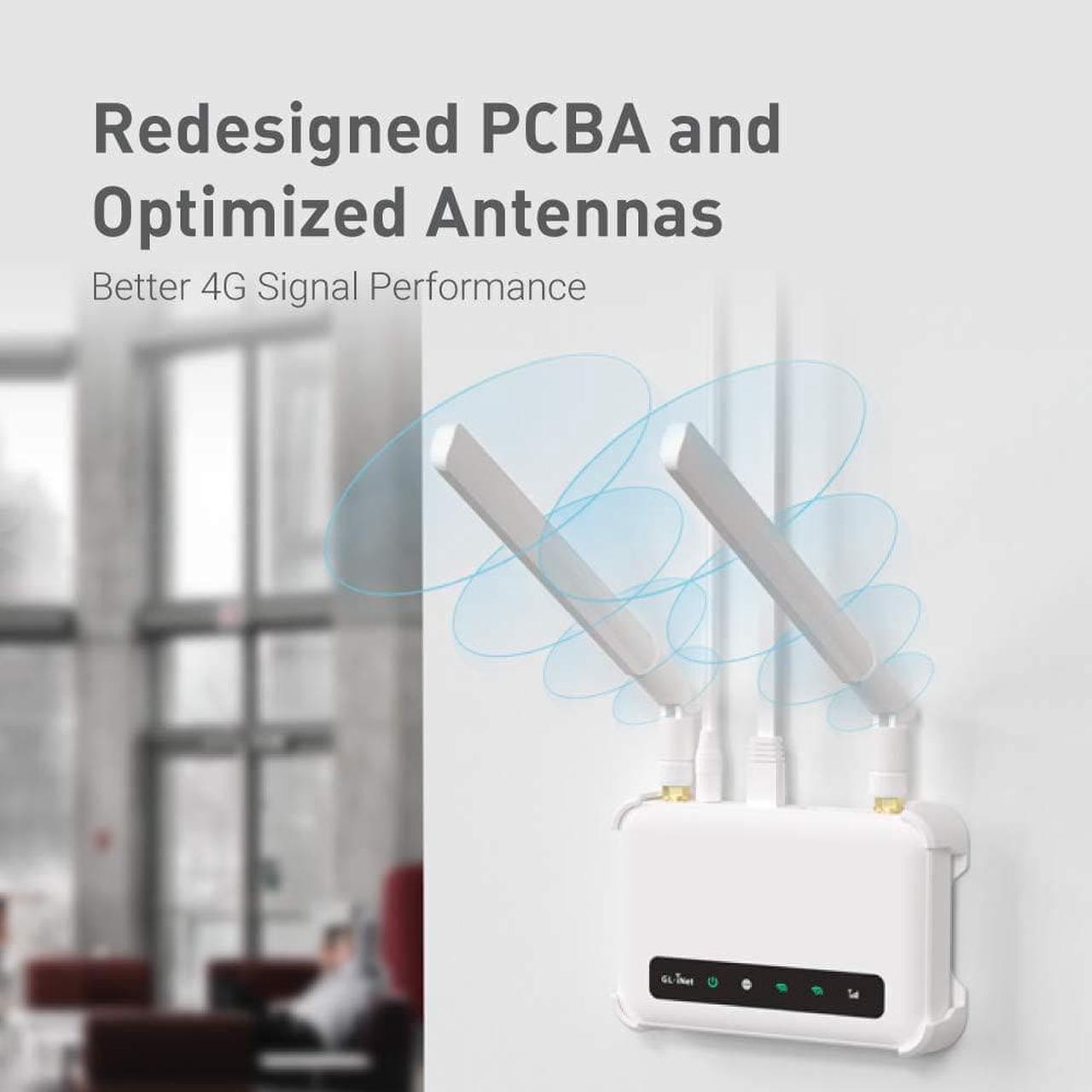 Alt view image 6 of 7 - GL-X750V2 (Spitz) T-Mobile/AT&T IoT Device Certified, 4G LTE VPN Router Without BLE Module, AC750 Dual-Band Wi-Fi,;Offshore Internet, OpenWrt, IoT Gateway, MicroSD Cardslot, North America only