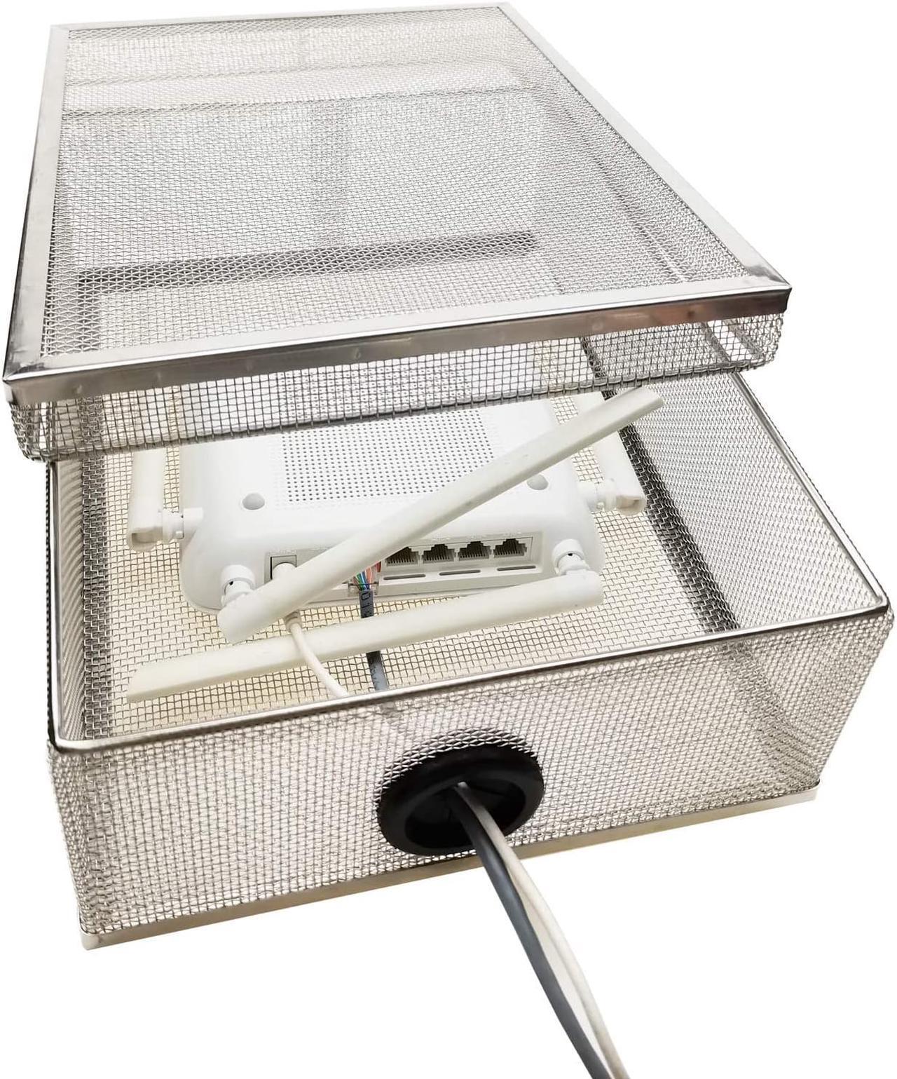 Alt view image 5 of 7 - TACKMETER Large WiFi Router Cover RF Radiation Shield 12x9x4 inches for WiFi Router Modem