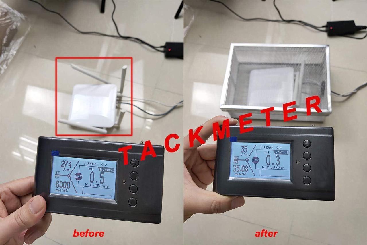 Alt view image 7 of 7 - TACKMETER Large WiFi Router Cover RF Radiation Shield 12x9x4 inches for WiFi Router Modem