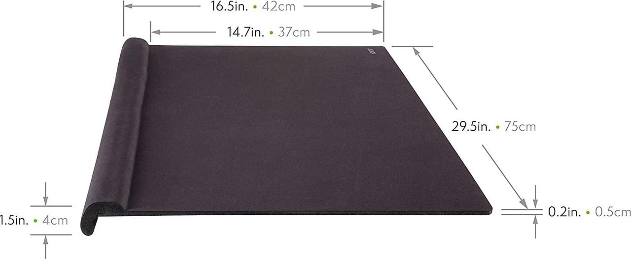 Alt view image 3 of 6 - Allsop Ergoedge Deskpad W/Large Wrist Rest and Mousing Surface Foam