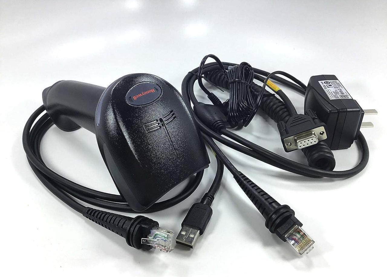 Main image of Honeywell Xenon 1900GSR Barcode/Area-Imaging Scanner (2D, 1D, PDF, Postal) Kit, Includes RS232 Cable, Power Supply and USB Cable