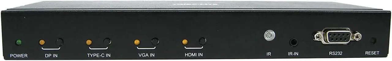 Alt view image 2 of 5 - Tripp Lite 4 Port Presentation Switch Kit, 4K 60 Hz, HDMI, DisplayPort, USB-C, & VGA to HDMI Over Cat6 Extender, 50 ft. (B320-4X1-MHB-K)