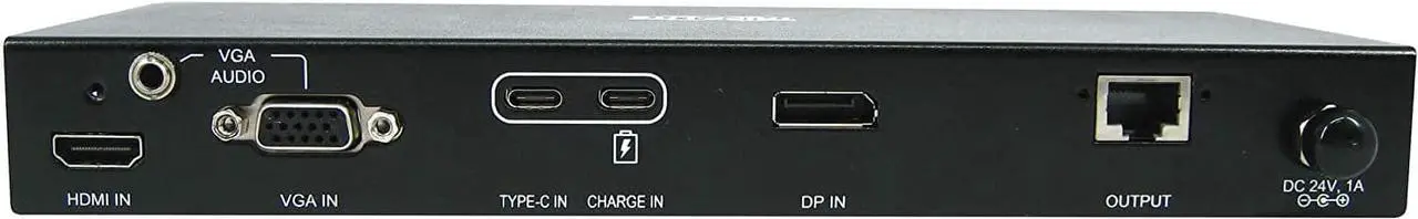 Alt view image 3 of 5 - Tripp Lite 4 Port Presentation Switch Kit, 4K 60 Hz, HDMI, DisplayPort, USB-C, & VGA to HDMI Over Cat6 Extender, 50 ft. (B320-4X1-MHB-K)