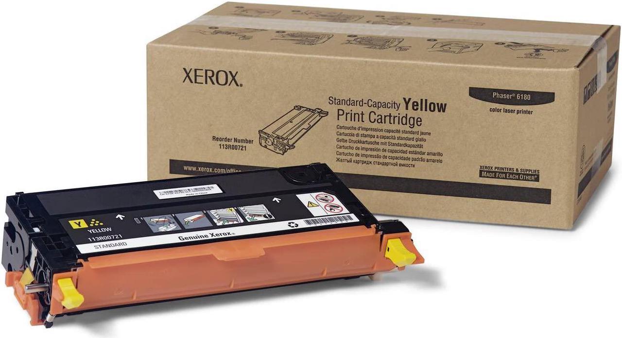 Xerox Phaser 6180/6180 MFP Yellow Standard Capacity Toner Cartridge (2,000 Pages) -113R00721