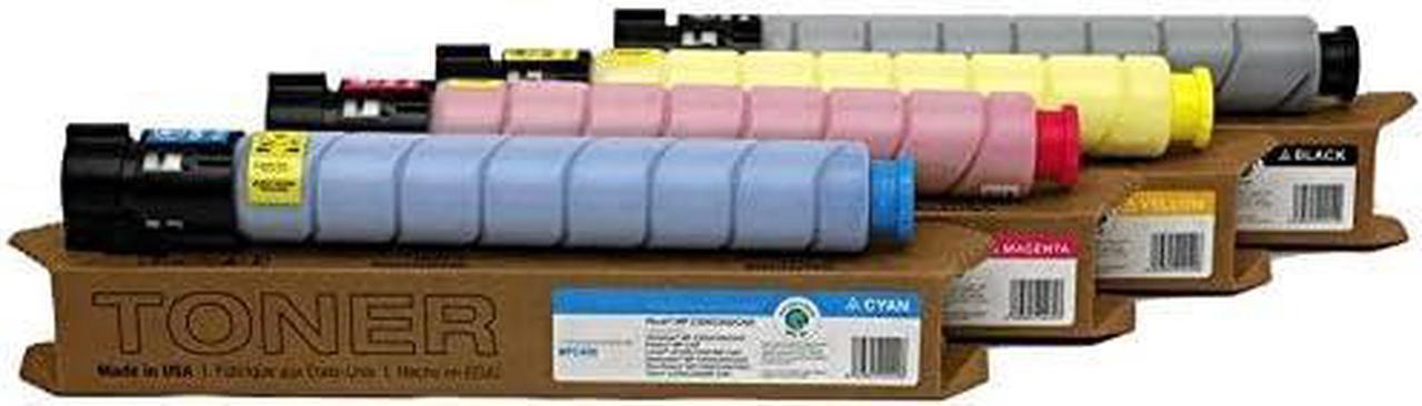 MADE IN USA TONER Compatible Replacement for Ricoh Aficio Savin MP C300, C400, MP C401 (Black, Cyan, Yellow, Magenta, 4 Pack)