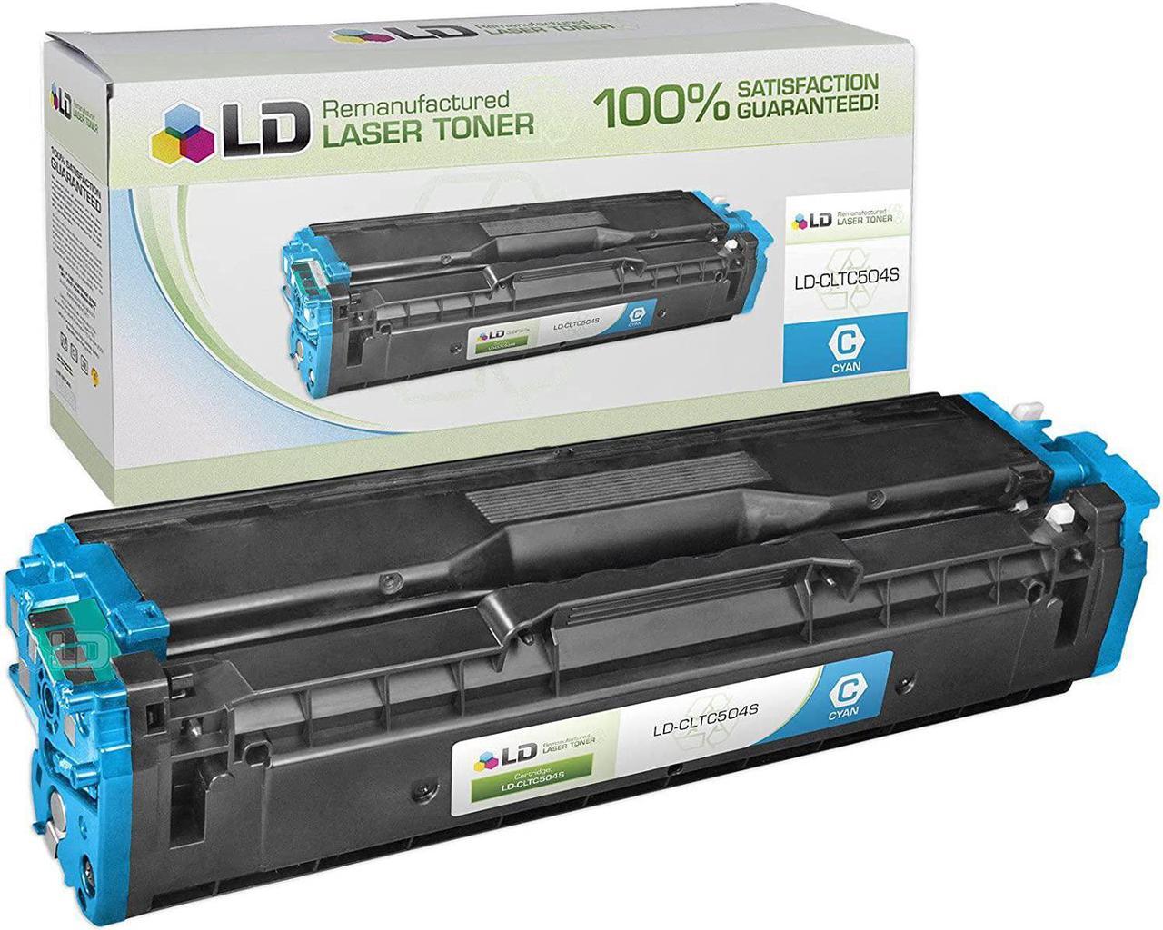 LD Compatible Replacement for Samsung CLT-C504S Cyan Laser Toner Cartridge for use in Samsung CLP-415NW, CLX-4195FN, CLX-4195FW, SL-C1810W, and SL-C1860FW Printers