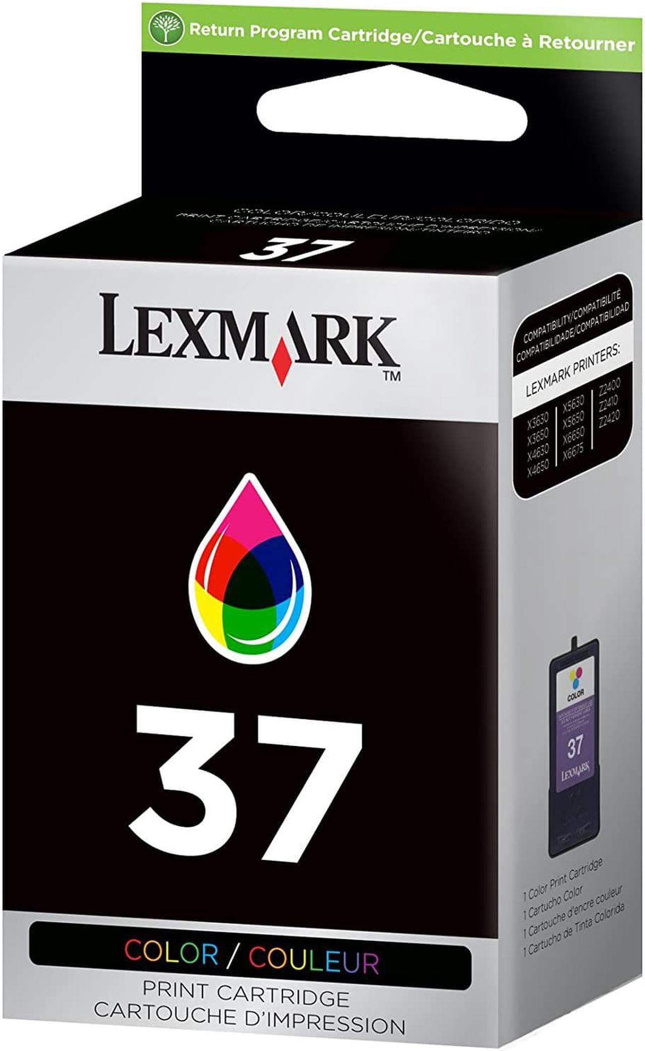 Lexmark No.37 Tri-Color Ink Catridge -Color -Inkjet -150 Page -1 Each