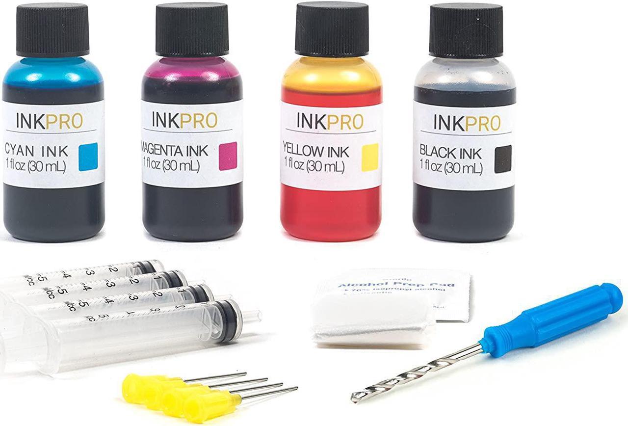 InkPro Premium Combo Ink Refill Kit for Canon PG-245, PG-245XL, CL-246, CL-246XL Cartridges