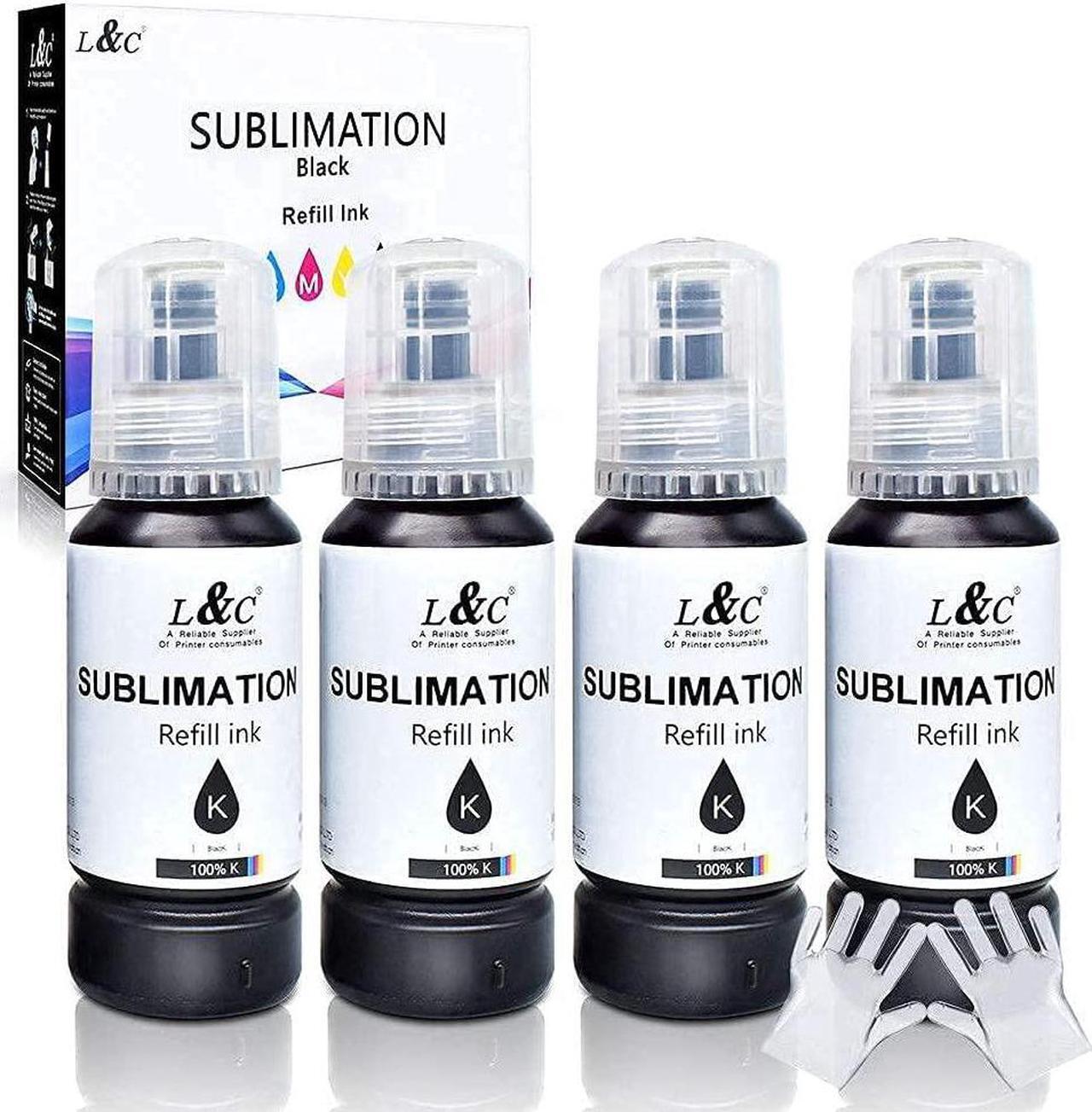 Alt view image 3 of 7 - Save on $11 Ecotank Supertank 4 Color Sublimation Ink (4x70ml) and 4 Black Ecotank Sublimation Ink (4X100ml)