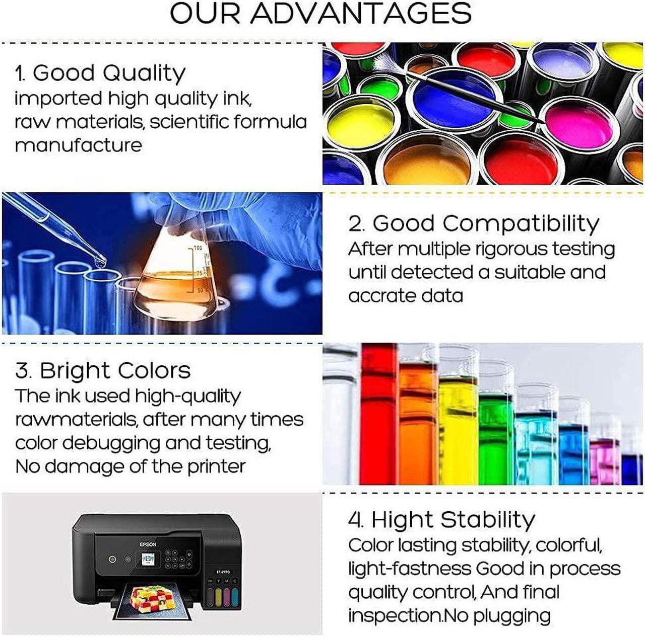Alt view image 7 of 7 - Save on $11 Ecotank Supertank 4 Color Sublimation Ink (4x70ml) and 4 Black Ecotank Sublimation Ink (4X100ml)