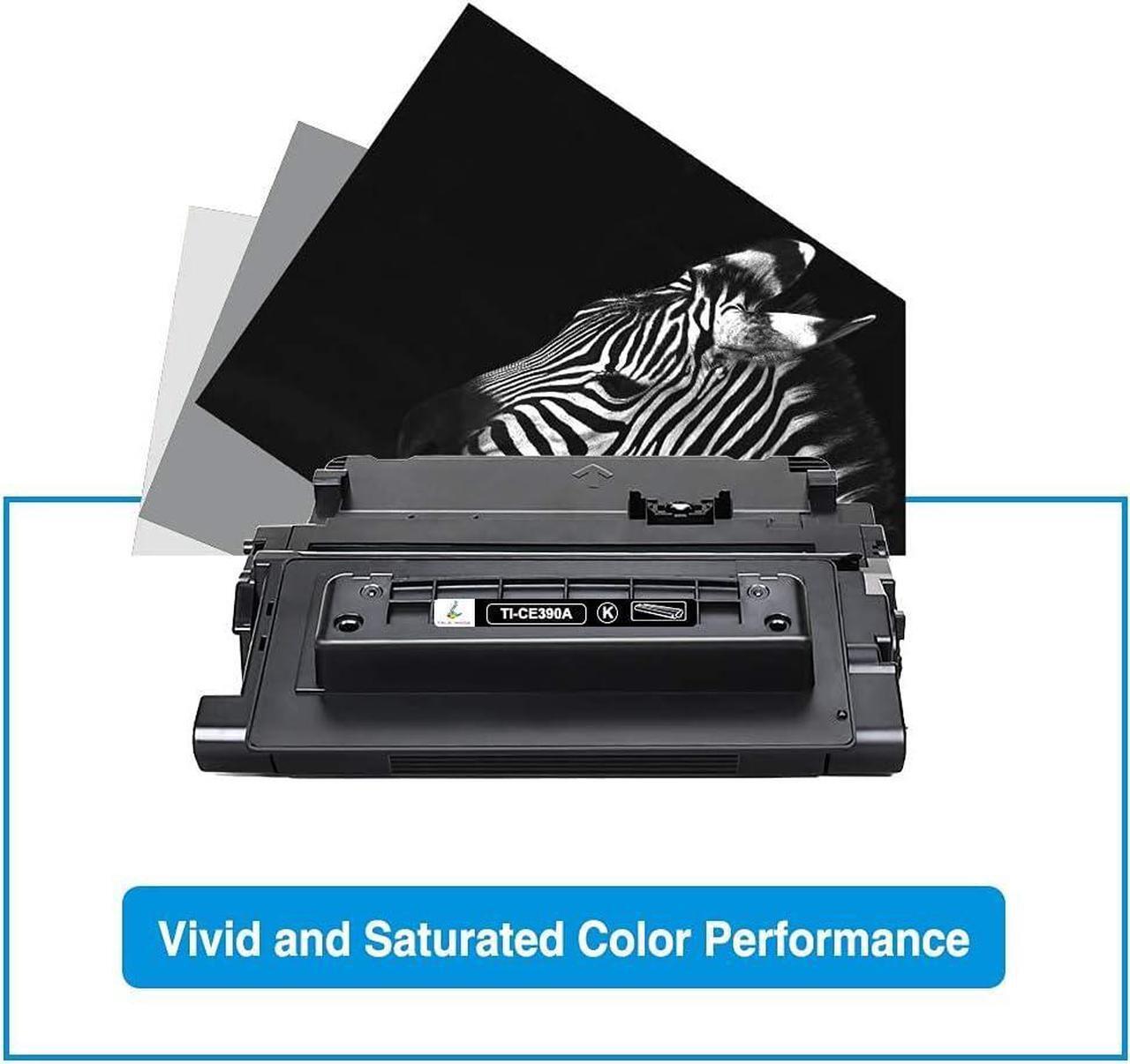 Alt view image 6 of 6 - TRUE IMAGE Compatible Toner Cartridge Replacement  90A CE390A 90X CE390X Enterprise 600 M602 M603 M601 M601n M601dn M602n M602dn M602x M603n M603dn M4555f M4555h M4555 Printer (Black, 4-Pack)