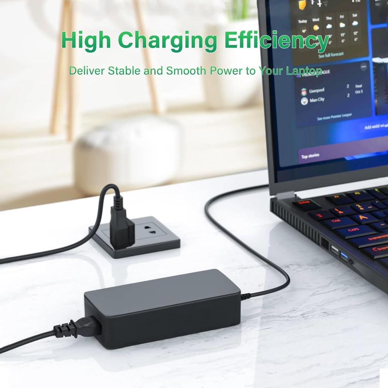 Alt view image 2 of 5 - J-ZMQER AC DC Adapter Compatible with Wacom Cintiq 24HD Touch 24 Graphics Interactive Pen Display Tablet DTH-2400 DTK-2400 DTH2400 DTK2400 Power Supply Cord Charger
