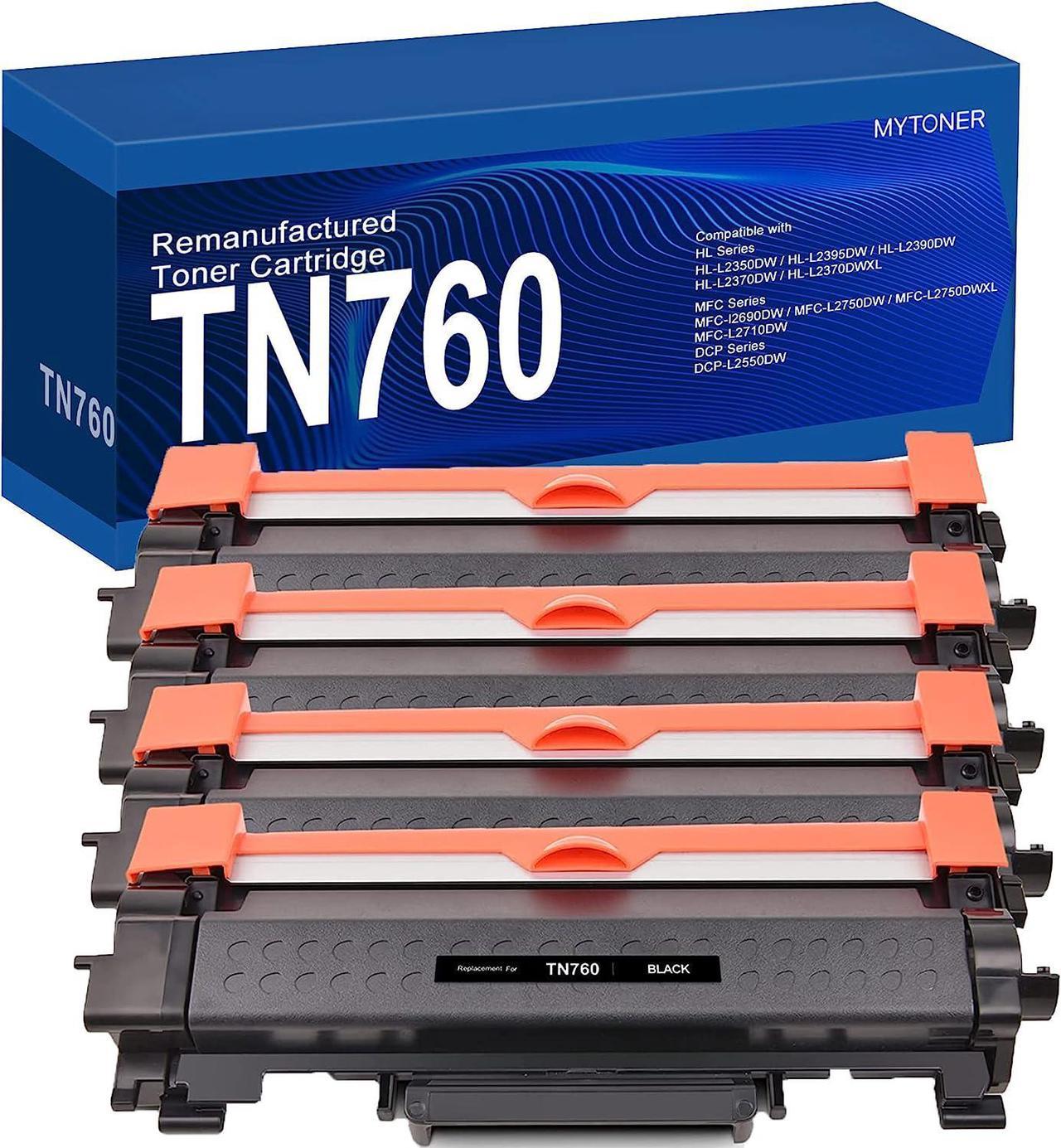 MYTONER Remanufactured Toner Cartridge Replacement for Brother TN760 TN730 High Yield Printer Toner