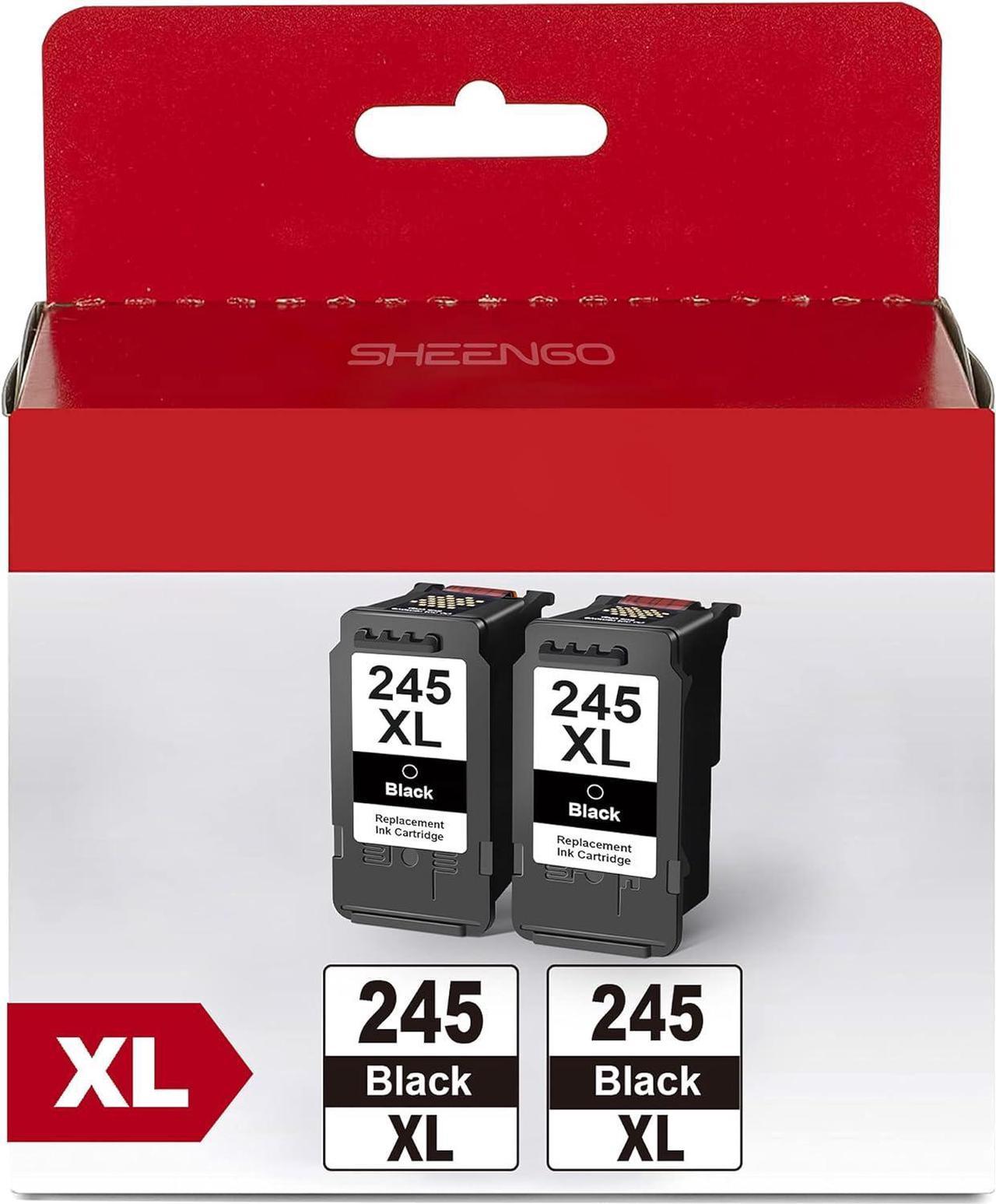 245XL Black Ink Cartridge, 2 Combo Pack, Replacement for Canon PG-245 CL-246 XL 246XL PG245XL CL246XL 243 PG243 CL244 with TS3320 TR4520 MG2522 MX492 MX490 MG2522 MG2920 MG2420 MG2520 MG2922 Printer