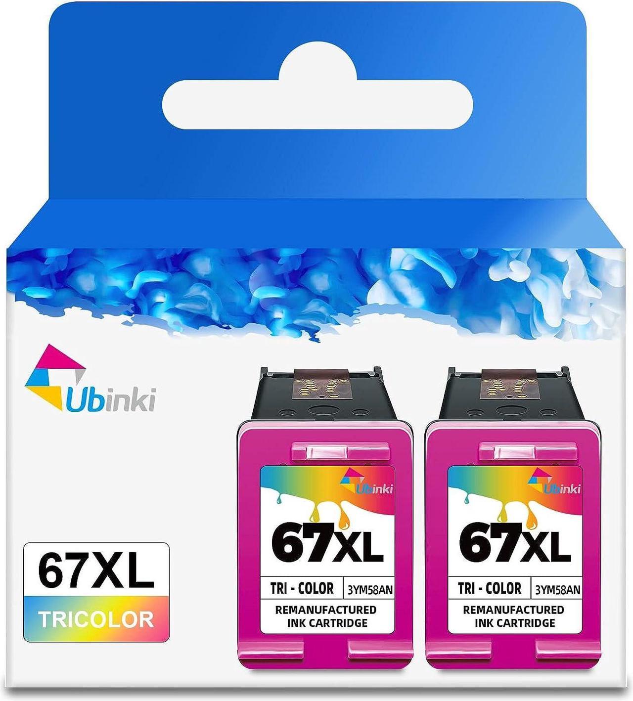 3X Capacity 67XL Ink Cartridge Tri Color Combo Replacement  Ink 67 XL HP67 HP67XL Tricolor 2700 2700e 2752 2752e 2742e 2755e 4100 4100e 4152e 4155e Envy 6000 6055e 6400 6458 6458e 6455e Printer