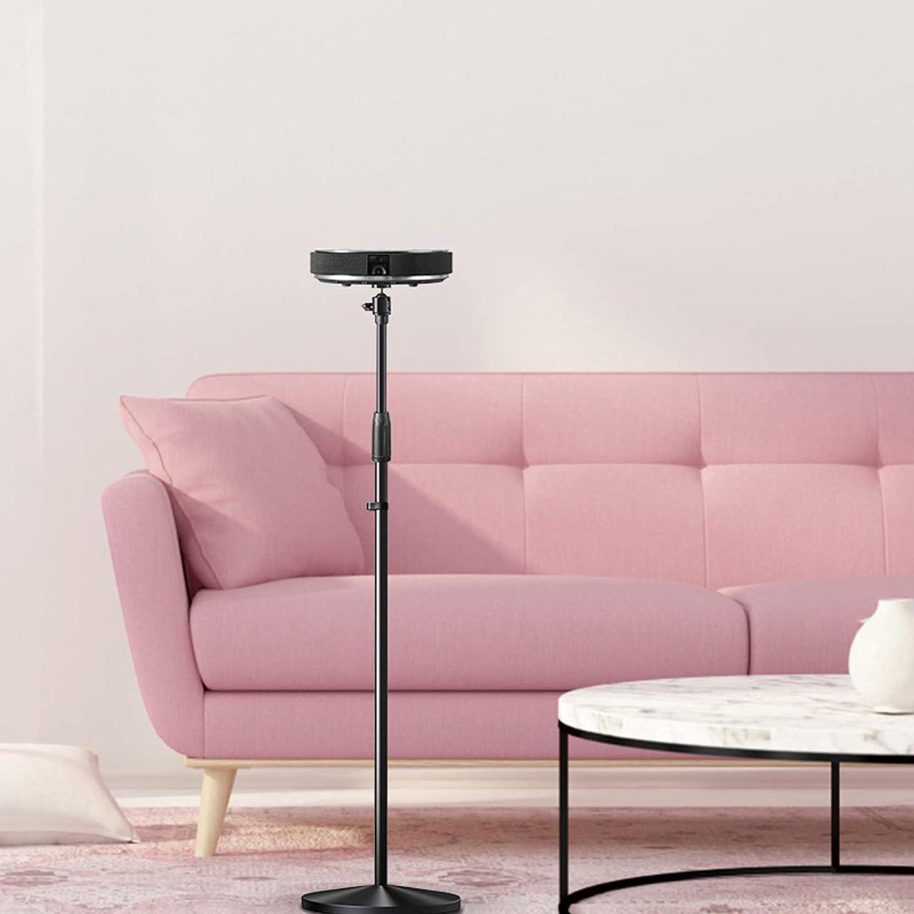 Alt view image 5 of 6 - FIONEL Projector Bracket Projector Mount Stand Projector Floor Stand Angle Adjustable Projectors Stand Adjustable Height 35 to 63 Inch Suitable for Home Projector Stand