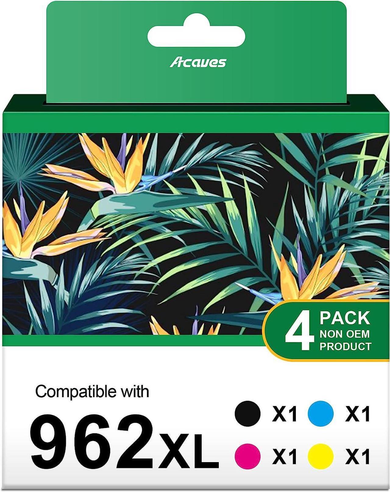 nk 962XL Black and Color Combo Pack  962 XL Ink Cartridges HP962XL Replacement  9010 Ink Cartridges Work for OfficeJet Pro 9010 9015 9018 9020 9025 Printers (Black, Cyan, Magenta, Yellow)