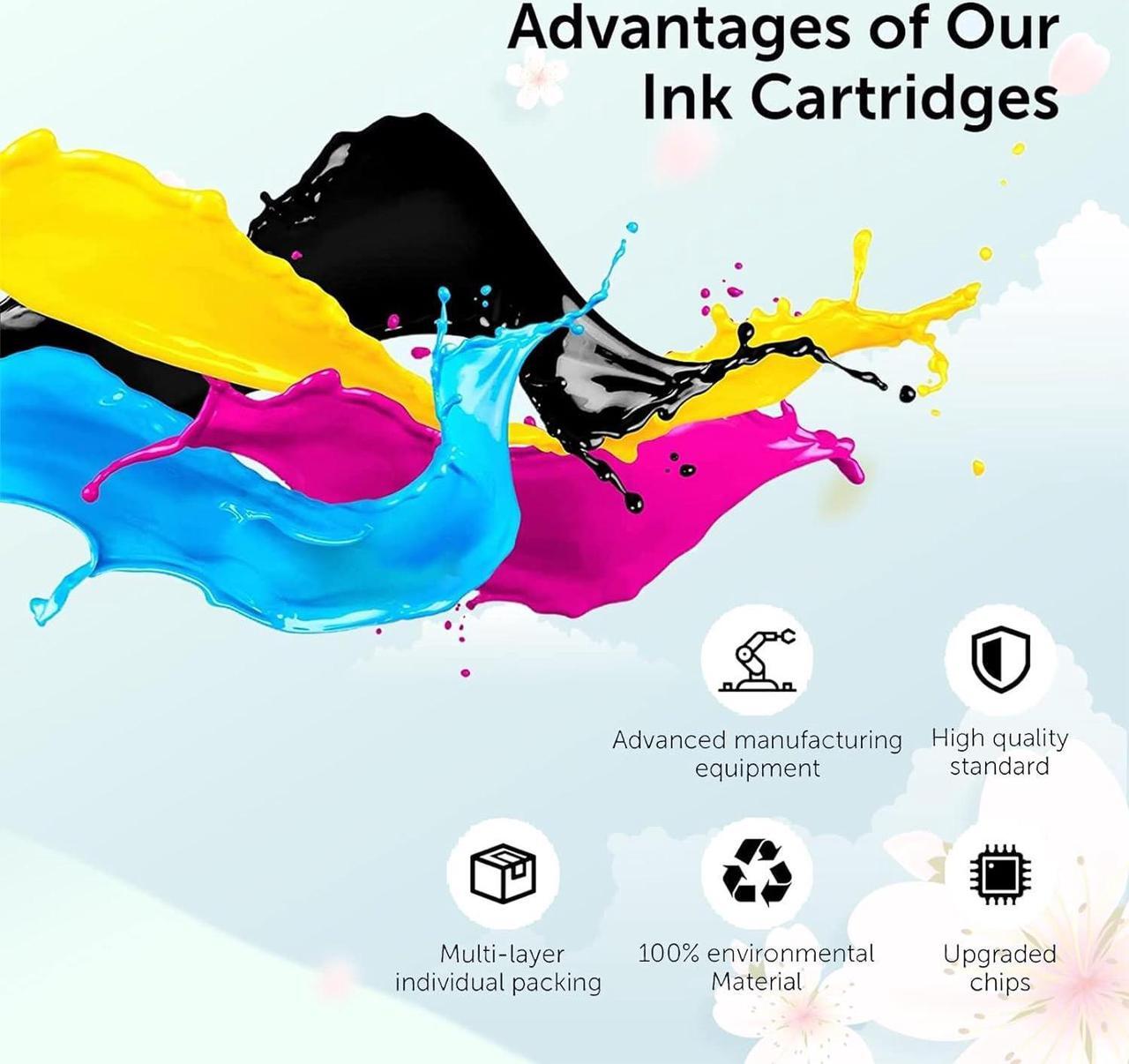 Alt view image 3 of 7 - Compatible  973X Ink Cartridges Replacement  973 973X with Pagewide Pro MFP 477dn 552dw 577dw P55250dw P57750dw 452dn Printer Black Ink