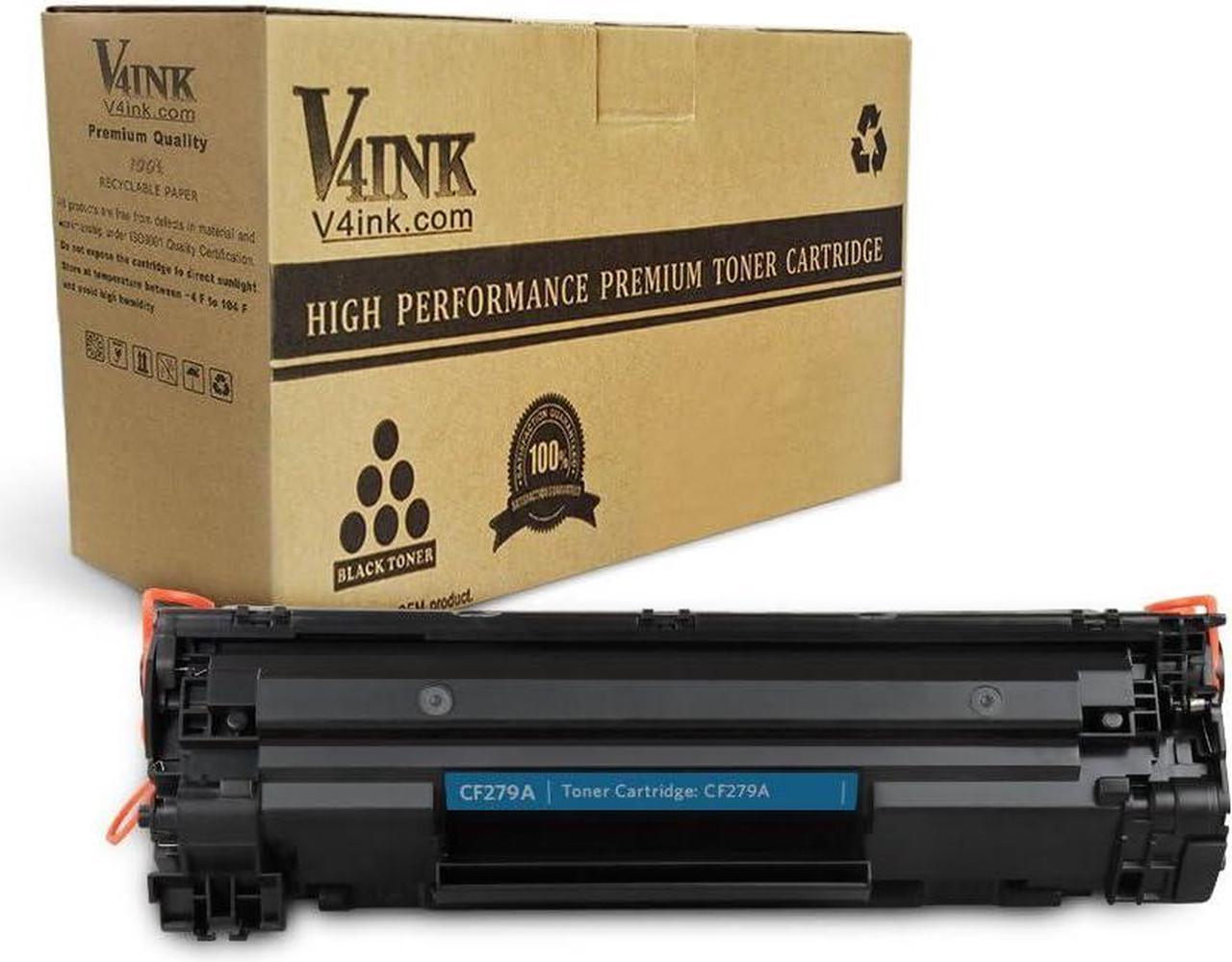 V4INK 1 Pack Black New Replacement for HP 79A HP CF279A Toner Cartridge for use with HP LaserJet Pro M12w M12a, HP MFP M26nw M26a Printers