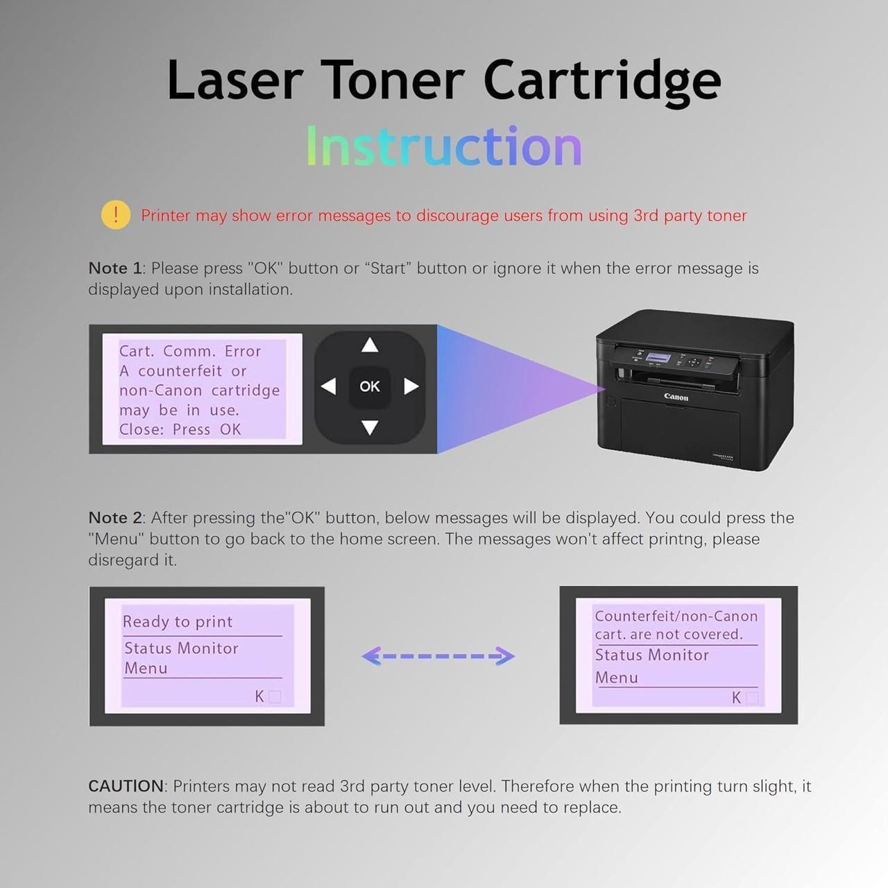 Alt view image 4 of 7 - 071H 071 H Toner Cartridge Replacement Compatible for Canon 071 High Capacity Toner CRG071H 5646C001 for Imageclass LBP122dw LBP122 LBP120 MF270 MF273dw MF272dw MF275dw Printers (2 Black)