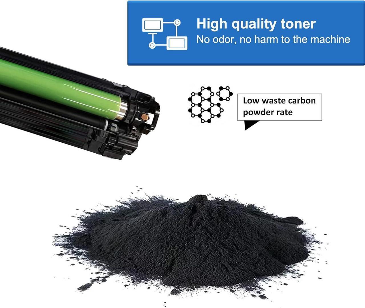 Alt view image 7 of 7 - 650A Toner Cartridges 4 Pack CE270A CE271A CE272A CE273A Replacement  650A Toner Color Enterprise CP5525 CP5525dn CP5525n CP5525xh M750dn M750n M750xh Printer (Black/Cyan/Magenta/Yellow)