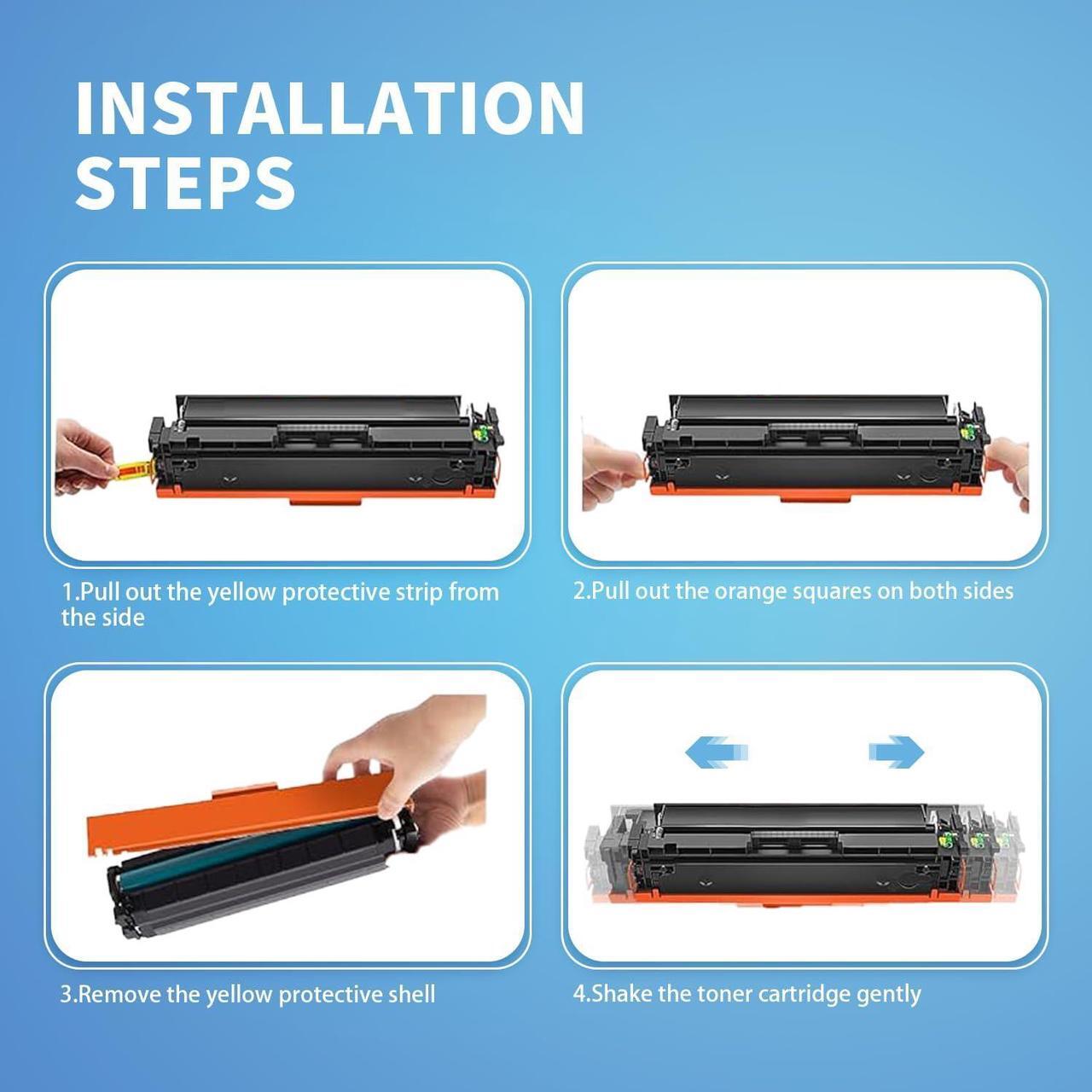 Alt view image 4 of 6 - W1410A Toner Cartridge Compatible  141A Black Laserjet Toner Cartridge with Chip 2 Pack  Laserjet M110W Toner Cartridges