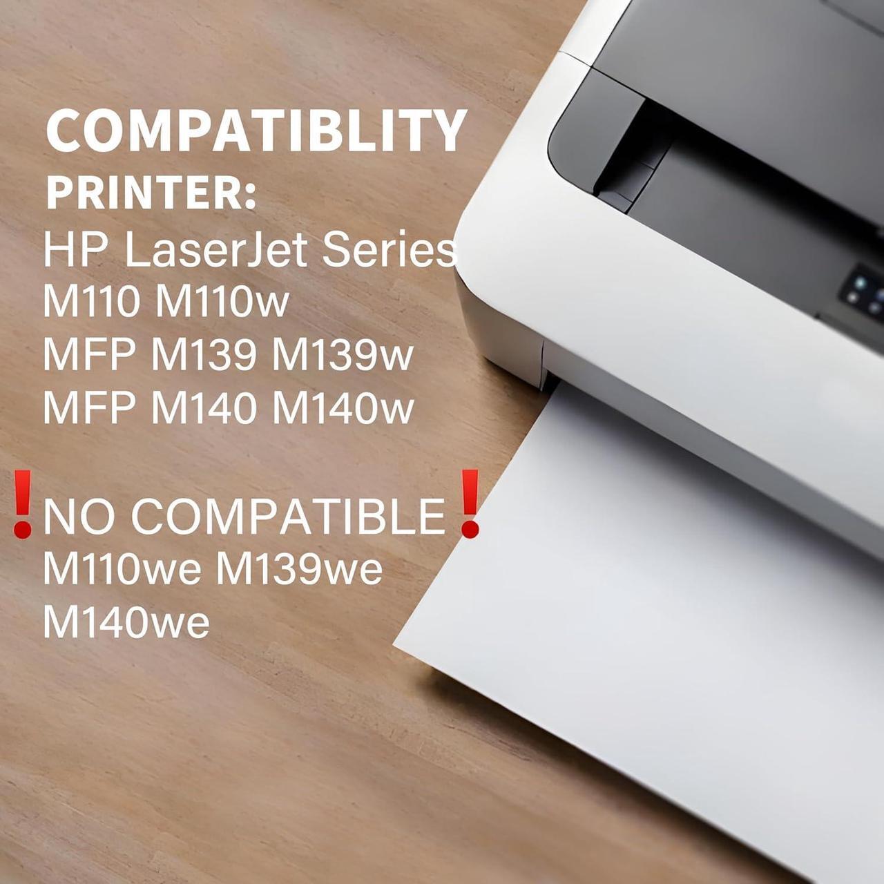 Alt view image 2 of 6 - W1410A Toner Cartridge Compatible  141A Black Laserjet Toner Cartridge with Chip 2 Pack  Laserjet M110W Toner Cartridges