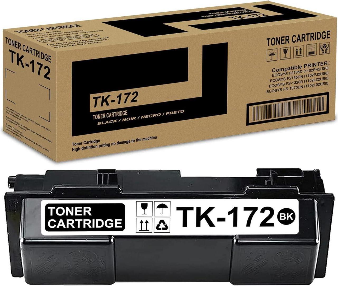 Main image of pgisoxt 1 Pack TK-172 1T02LZ0US0 Black Toner Cartridge High Yield Compatible TK-172 TK172 Replacement for Kyocera ECOSYS P2135d P2135dn FS-1320D FS-1370DN Printer (up to 7,500 Pages)
