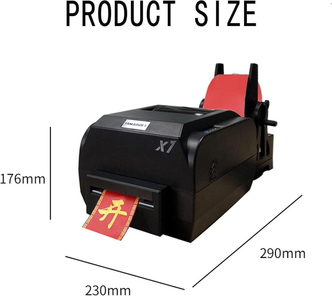 Alt view image 3 of 7 - Satin Ribbon Printing Machine Digital Ribbon Printer, Label Printer Foil Stamping Printing Machine for Gift Wrapping, Supports 50+ Languages for Christmas Party,singlerow