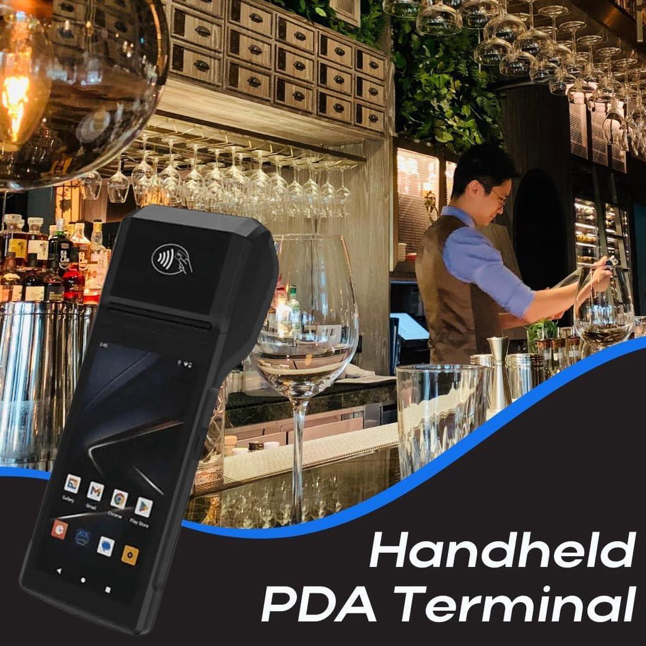 Alt view image 5 of 7 - POS PDA H10 Receipt Printer Android 13 and 58mm High Speed Thermal Printer 5.5 Touch Screen. Handheld Mobil Point of Sale Tablet. Scan 1D/2D/QR barcodes and NFC. 2GB Ram+16GB ROM