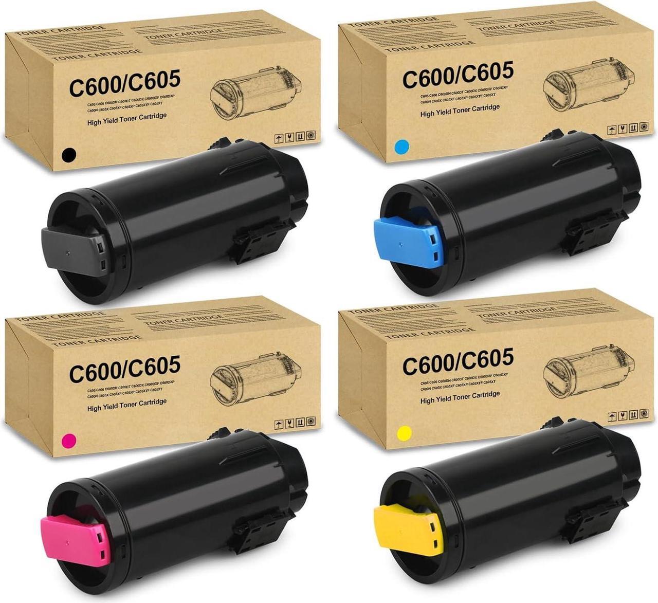 Main image of VersaLink C600 C605 Toner Cartridge High Yield Replacement for Xerox VersaLink C605 C600 C600DN C600DT C600DX C600DXF C600DXP C600N C605X C605XF C605XP C605XTF C605XT Printer