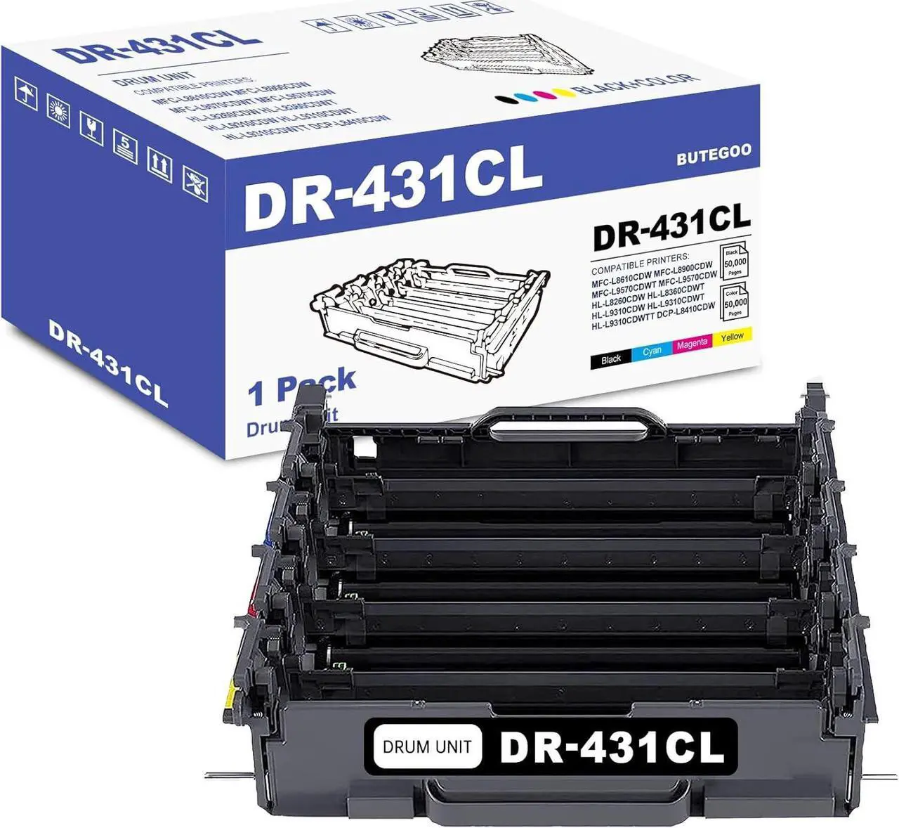 Main image of DR431CL / DR-431CL / DR431 Drum Unit Replacement for Brother MFC-L8900CDW L8610CDW, HL-L8260CDW L8360CDW L9310CDW, DCP-L8410CDW Printer (1-Pack)