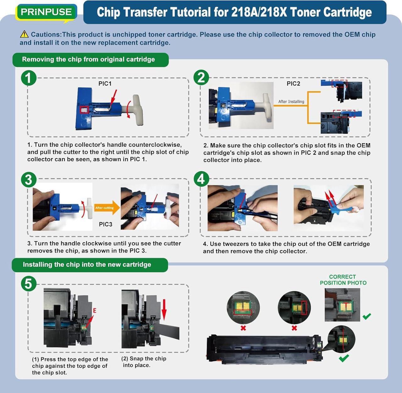 Alt view image 2 of 7 - 218A Toner Cartridge 4 Pack no chip Compatible  218A 218X  Printer Color Laserjet Pro 3201DW MFP 3301SDW 3301FDW 3301CDW(W2180A W2181A W2182A W2183A)