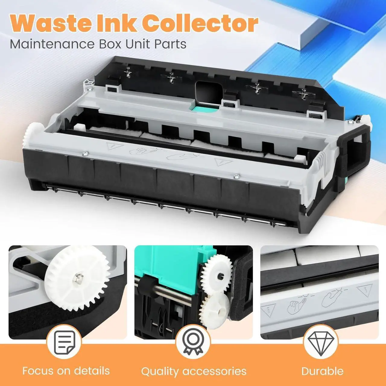 Alt view image 5 of 7 - CN598-67004 CN459-60375 Duplex Module Assembly Compatible with hp Officejet Pro X451 X452 X476 X477 X551 X552 X576 X577, CN459-60377 Printer Ink Waste Collection Unit Compatible with hp973 974 Printer