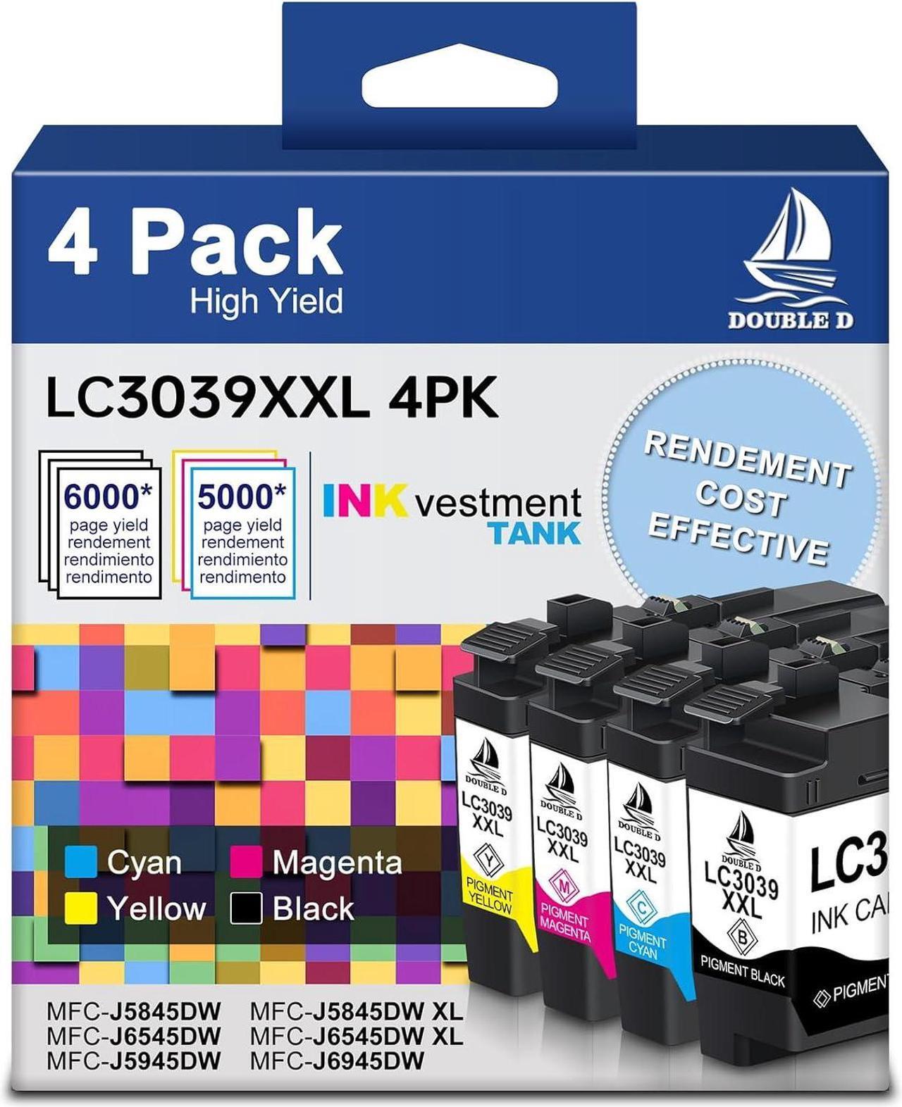 Main image of LC3039XXL Compatible Ink Cartridges Replacement for Brother LC3039 LC3039XXL LC-3039BK LC3037 LC3037BK LC-3037XXL,Work for Brother MFC-J5945DW MFC-J6945DW MFC-J5845DW MFC-J6545DW(4 Pack)