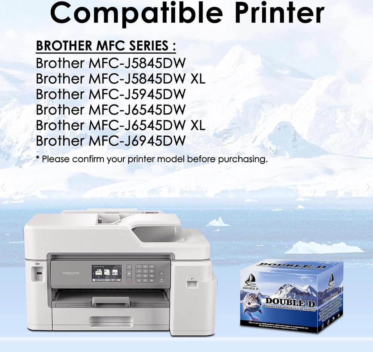 Alt view image 2 of 7 - LC3039XXL Compatible Ink Cartridges Replacement for Brother LC3039 LC3039XXL LC-3039BK LC3037 LC3037BK LC-3037XXL,Work for Brother MFC-J5945DW MFC-J6945DW MFC-J5845DW MFC-J6545DW(4 Pack)