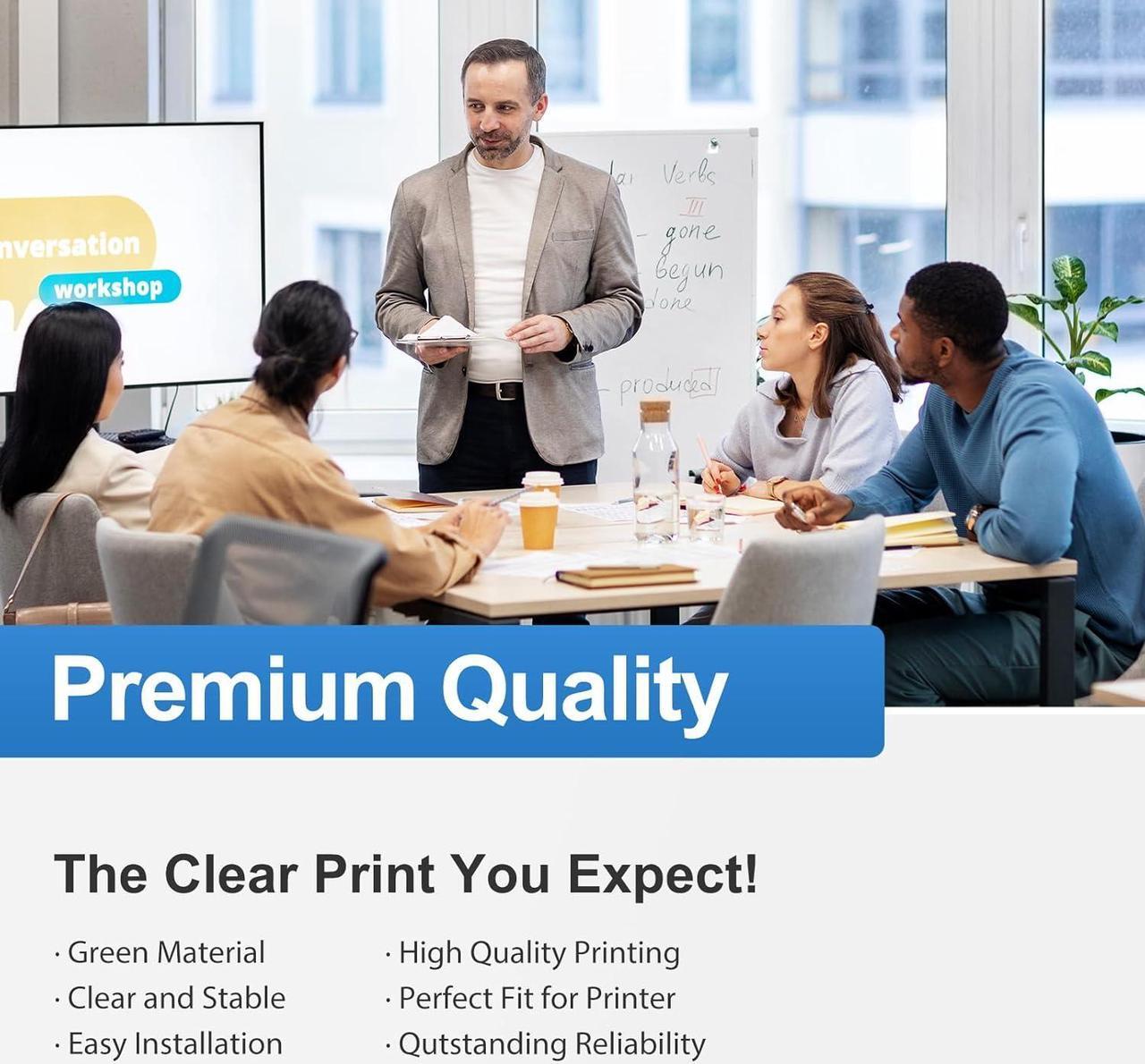 Alt view image 4 of 7 - 508X M553 Toner Cartridge Set: 4-Pack Compatible Replacement  508X 508A CF360X CF361X CF362X CF363X for Color Enterprise M553 M552 553 MFP M577 Series Printer Ink (New Version-BK/C/Y/M)