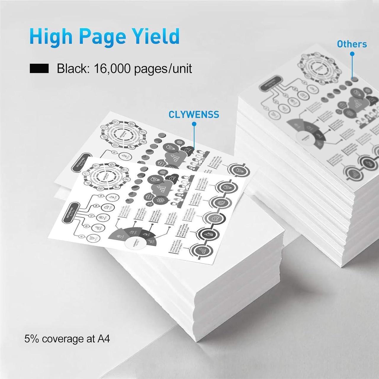 Alt view image 3 of 7 - Compatible Toner Cartridge Replacement for Lexmark 24B6186 Toner High Yield to Use with M3150 XM3150 XM3150H Printer (Black, 2-Pack)