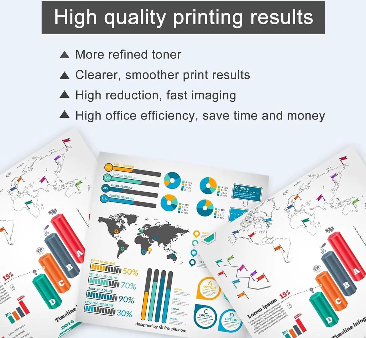 Alt view image 5 of 6 - TN223 TN-223 Toner Cartridge Set Compatible TN223BK TN223C TN223M TN223Y Replacement for Brother MFC-L3770CDW MFC-l3710CW MFC-L3750CDW HL-L3290CDW HL-L3230CDW HL-L3210CW HL-L3270CDW Printer (4 Pack)
